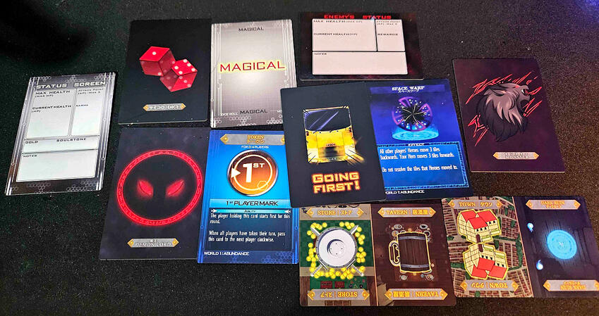 Isekai the Board Game - Various Card Assets Showcase